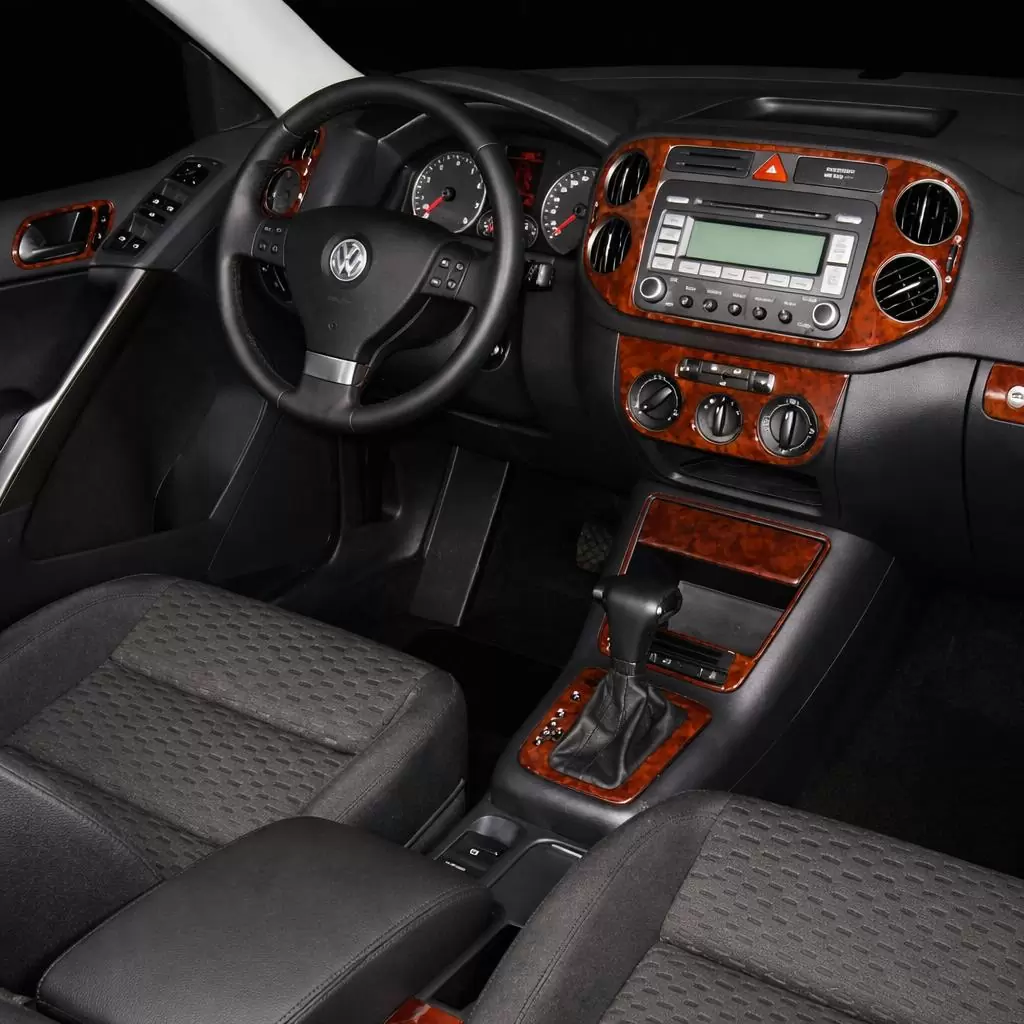 Volkswagen Tiguan 2010-UP Full Set, Automatic AC Control Mascherine sagomate per rivestimento cruscotti 