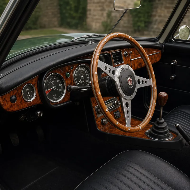 MG B 1962-1967 set completo kit rivestimento cruscotto e interni 3D