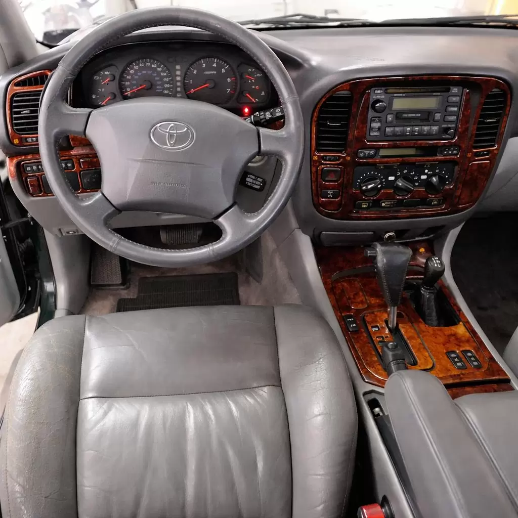 Toyota Land Cruiser 1998-2002 Without NAVI system, 31 Parts Mascherine sagomate per rivestimento cruscotti 