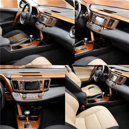 Toyota RAV-4 2013-2015 Full Mascherine sagomate per rivestimento cruscotti 