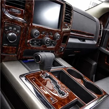 Dodge Ram 2016-2018 Mascherine sagomate per rivestimento cruscotti touch Screen Display, With Front Bucket Seats, 65 Pcs.