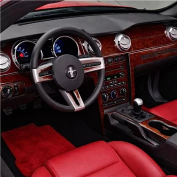 Ford Mustang 2005-2009 Folding roof-Cabrio, Full Mascherine sagomate per rivestimento cruscotti 