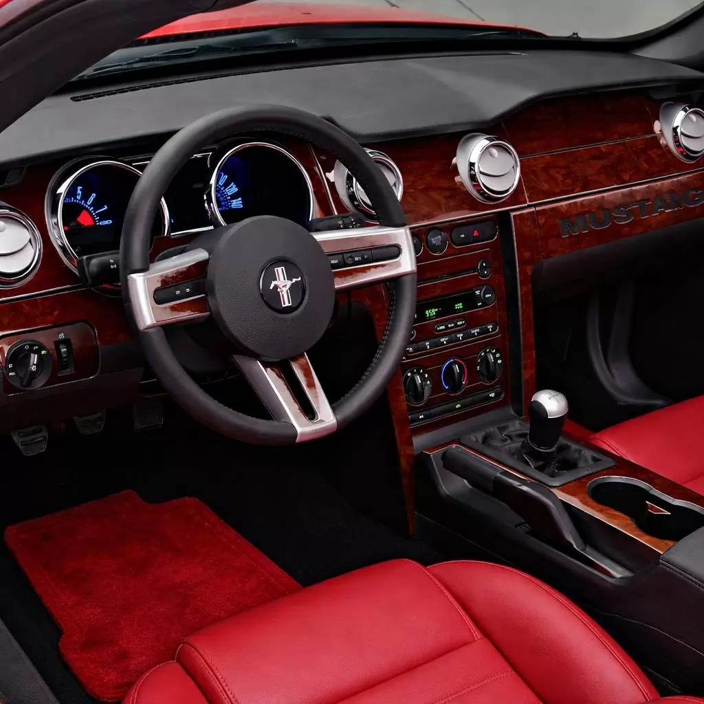 Ford Mustang 2005-2009 Soft roof-Coupe, Full Mascherine sagomate per rivestimento cruscotti 