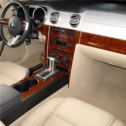 Ford Mustang 2005-2009 Folding roof-Cabrio, Basic Mascherine sagomate per rivestimento cruscotti 