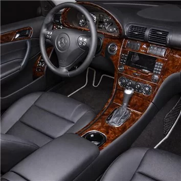 Mercedes Benz C Class 2005-2007 Full Set, 2 Doors Coupe Mascherine sagomate per rivestimento cruscotti 