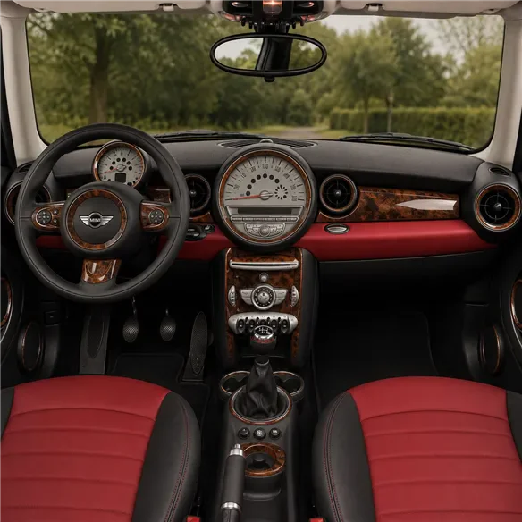 Mini Cooper Clubman R55 R56 R57 2007-2014 kit rivestimento cruscotto e interni 3D 57 pezzi