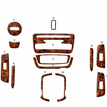 Audi A1 ab 2012 Mascherine sagomate per rivestimento cruscotti 13-Decori 2