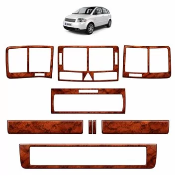 Audi A2 02.00-01.05 Mascherine sagomate per rivestimento cruscotti 8-Decori 2