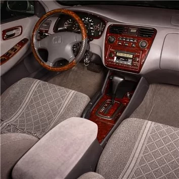 Honda Accord 2001-2002 2 Doors, Basic Set, 26 Parts Mascherine sagomate per rivestimento cruscotti 