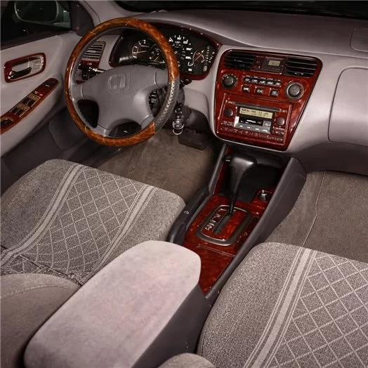 Honda Accord 2001-2002 2 Doors, Basic Set, 26 Parts Mascherine sagomate per rivestimento cruscotti Honda Accord 2001-2002 2 Doors, Basic Set, 26 Parts Mascherine sagomate per rivestimento cruscotti