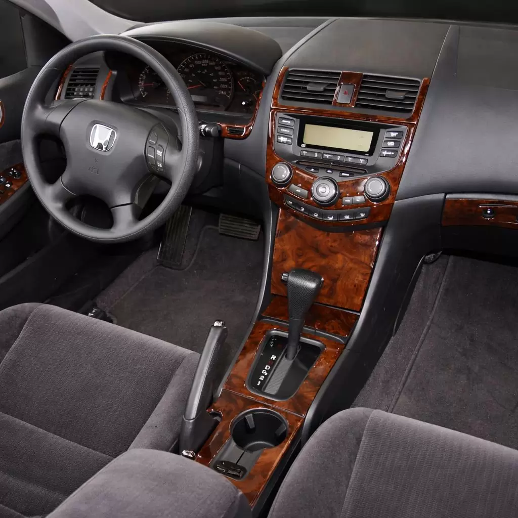 Honda Accord 2003-2007 Basic Set, Manual Gearbox A/C Control, Without NAVI system, 4 Doors Mascherine sagomate per rivestimento 
