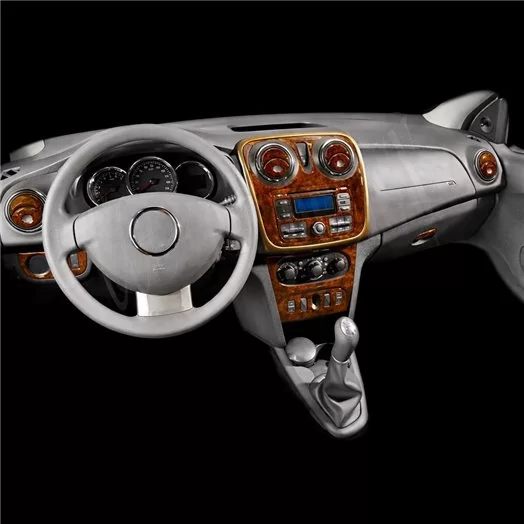 Dacia Sandero 01.2010 Mascherine sagomate per rivestimento cruscotti 22-Decori