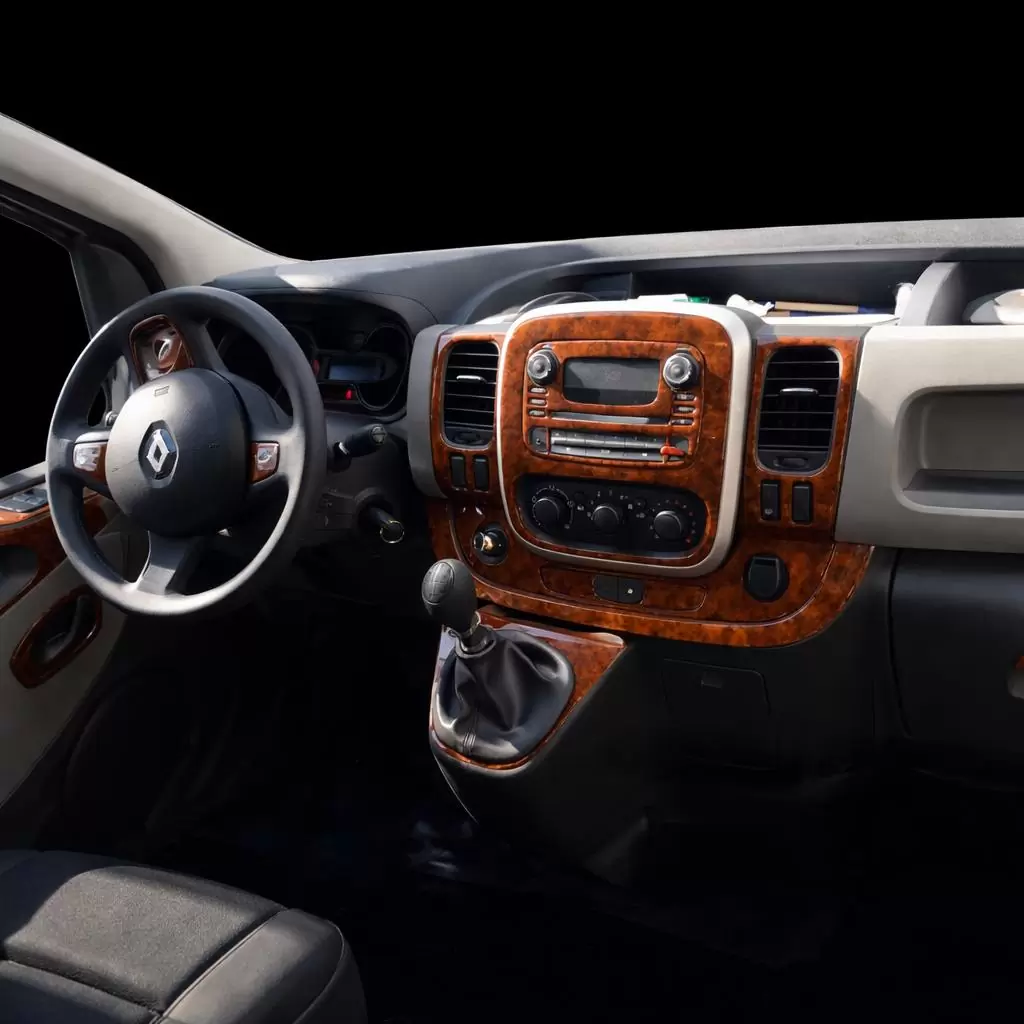 Renault Trafic 01.2015 Mascherine sagomate per rivestimento cruscotti 30-Decori Renault Trafic 01.2015 Mascherine sagomate per rivestimento cruscotti 30-Decori