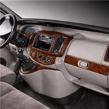 Renault Trafic-Nissan Primas 01.07-12.10 Mascherine sagomate per rivestimento cruscotti 17-Decori