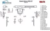 Honda Odyssey 2014-UP Full Mascherine sagomate per rivestimento cruscotti 