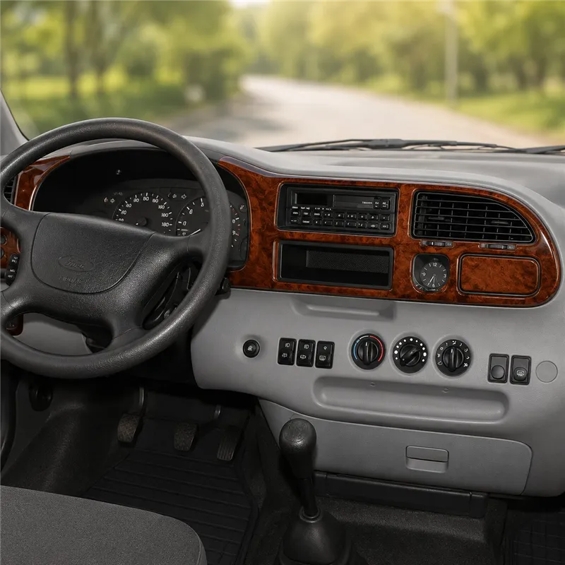 Ford Transit 1997-2000 kit rivestimento cruscotto e interni 3D 8 pezzi