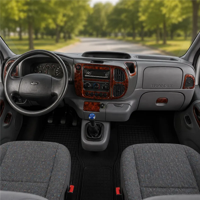 Ford Transit 2000-2006 kit rivestimento cruscotto e interni 3D 12 pezzi