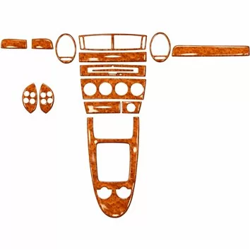 Mercedes SLK (R171) 2004-2010 Mascherine sagomate per rivestimento cruscotti 25-Decori