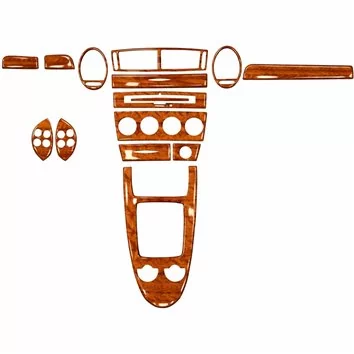 Mercedes SLK (R171) 2004-2010 Mascherine sagomate per rivestimento cruscotti 25-Decori