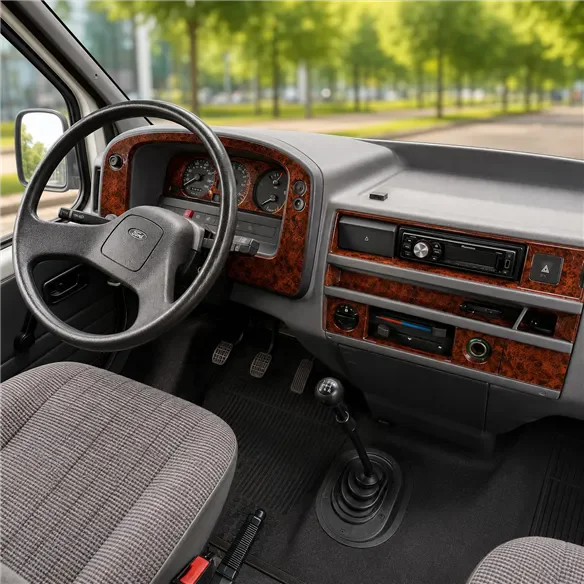 Ford Transit 1995-1997 kit rivestimento cruscotto e interni 3D 7 pezzi