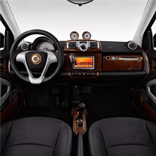 Smart Fortwo 451 2011-2015 Mascherine sagomate per rivestimento cruscotti 41-Decori
