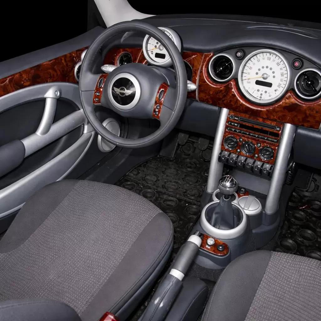 Mini Cooper R50 R53 2003-2008 Mascherine sagomate per rivestimento cruscotti 33-Decori Mini Cooper R50 R53 2003-2008 Mascherine sagomate per rivestimento cruscotti 33-Decori