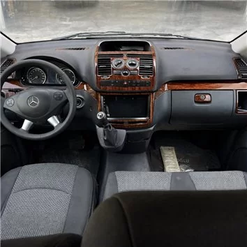 Mercedes Viano W639 01.2006 Mascherine sagomate per rivestimento cruscotti 31-Decori