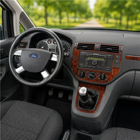 Ford C Max 2004-2010 kit rivestimento cruscotto e interni 3D 12 pezzi