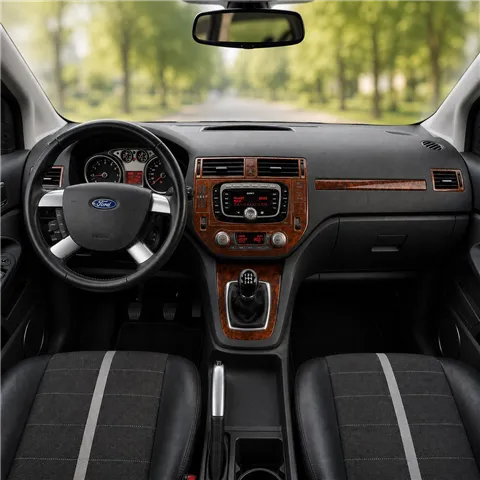 Ford Kuga I 2008-2013 kit rivestimento cruscotto e interni 3D 12 pezzi
