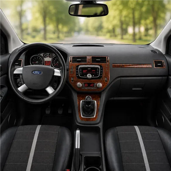Ford Kuga I 2008-2013 kit rivestimento cruscotto e interni 3D 12 pezzi