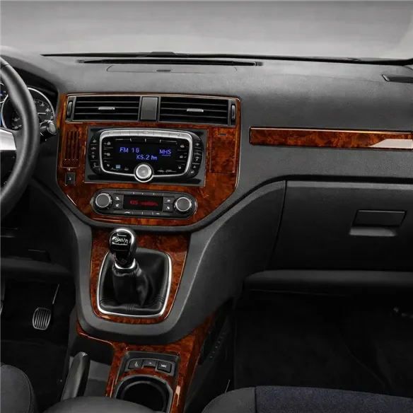 Ford Kuga I 2008-2013 kit rivestimento cruscotto e interni 3D 12 pezzi