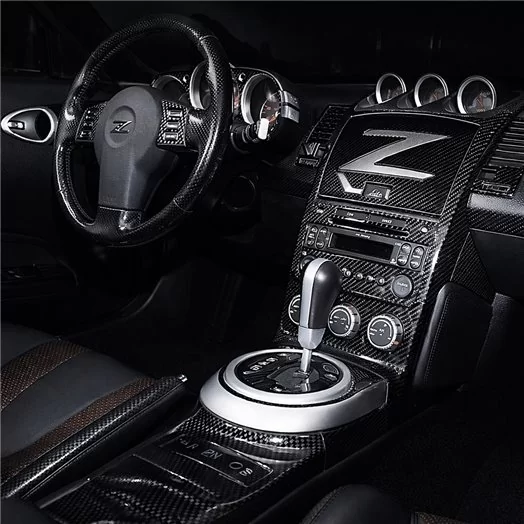 Nissan Z350 2003-2005 Full Set, Automatic Gear Mascherine sagomate per rivestimento cruscotti 
