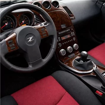 Nissan Z350 2006-2008 Full Set, Automatic Gear Mascherine sagomate per rivestimento cruscotti 