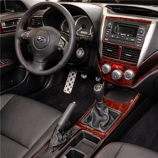 Subaru Impreza 2009-UP Full Set, Automatic Gear Type 2 Mascherine sagomate per rivestimento cruscotti 