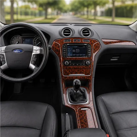 Ford Mondeo 2012-in poi kit rivestimento cruscotto e interni 3D 16 pezzi