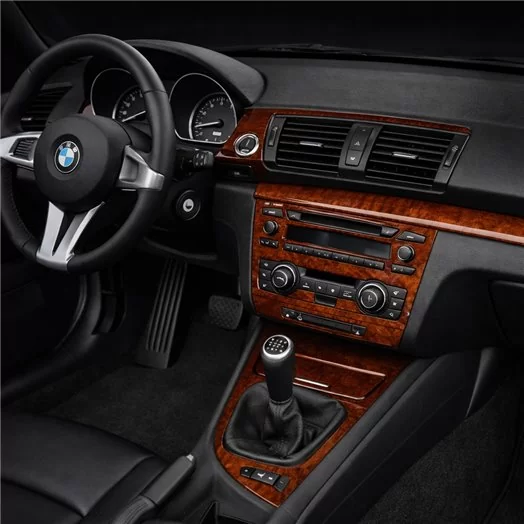 BMW Serie 1 E81 E88 2004-2011 3D interno cruscotto Trim Kit Dash Trim Dekor 11-Parts BMW Serie 1 E81 E88 2004-2011 3D interno cruscotto Trim Kit Dash Trim Dekor 11-Parts