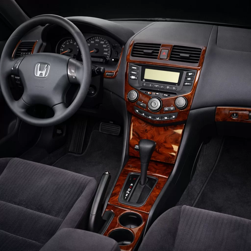 Honda Accord EX 2003-2007 Basic Set, Automatic Gear, Automatic A/C, 2 Doors Mascherine sagomate per rivestimento cruscotti 