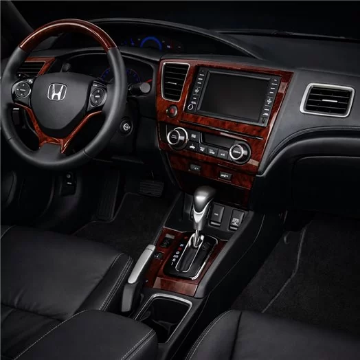 Honda Civic 2013-UP Full Set, 4 Doors, With NAVI Mascherine sagomate per rivestimento cruscotti Honda Civic 2013-UP Full Set, 4 Doors, With NAVI Mascherine sagomate per rivestimento cruscotti