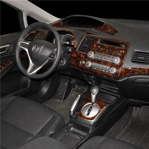 Honda Civic 2006-2011 Mascherine sagomate per rivestimento cruscotti 19 Decori