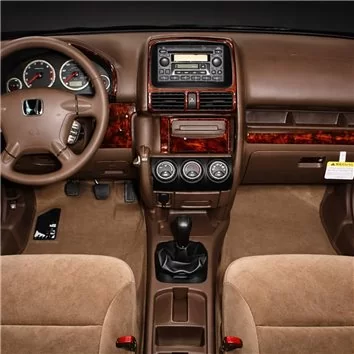 Honda CR-V 2002-2004 Full Set, 30 Parts Mascherine sagomate per rivestimento cruscotti 