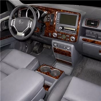 Honda Ridgeline 2006-2008 Full Set, Automatic Gear, With NAVI system Mascherine sagomate per rivestimento cruscotti 