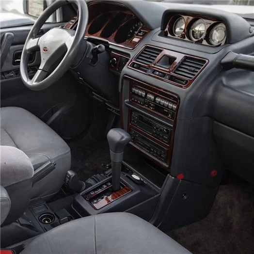 Mitsubishi Pajero/Montero 1991-1999 Full Set, 11 Parts Mascherine sagomate per rivestimento cruscotti 