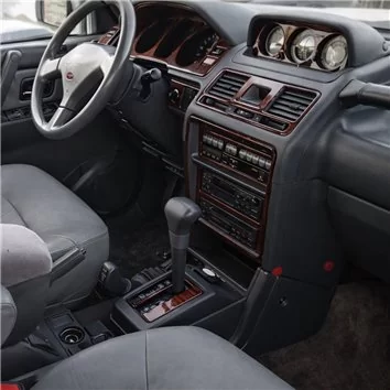 Mitsubishi Pajero/Montero 1991-1999 Full Set, 9 Parts Mascherine sagomate per rivestimento cruscotti 