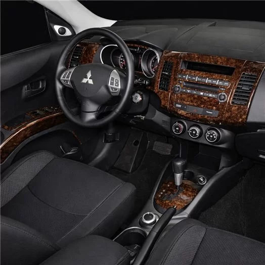 Mitsubishi Outlander 2008-UP Full Set, c NAVI Mascherine sagomate per rivestimento cruscotti 