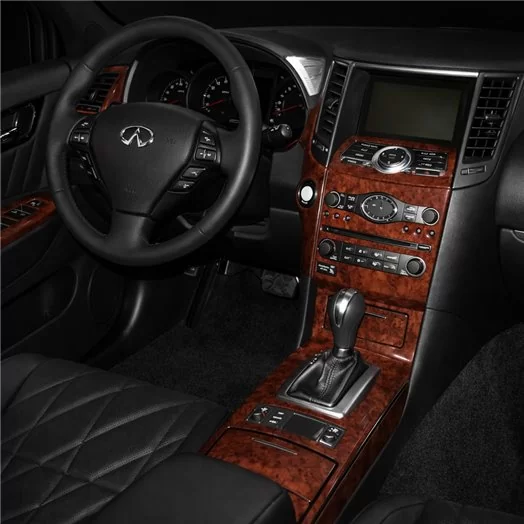 Infiniti FX 2009-2009 Full Set, Without NAVI system Mascherine sagomate per rivestimento cruscotti Infiniti FX 2009-2009 Full Set, Without NAVI system Mascherine sagomate per rivestimento cruscotti