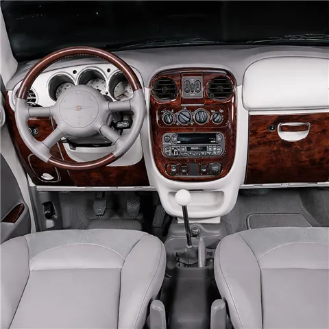 Chrysler PT Cruiser 2001-2005 set completo; con Power Mirrors; cambio automatico kit rivestimento cruscotto e interni 3D 24 pezz 2