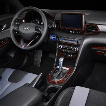 Hyundai Veloster 2019-2022 Base Mascherine sagomate per rivestimento cruscotti 