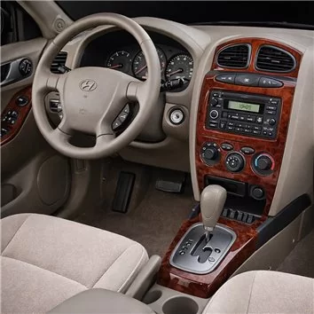 Hyundai Santa Fe 2001-2002 Basic Set, With Manual Gearbox, Climate Control, 16 Parts Mascherine sagomate per rivestimento crusco
