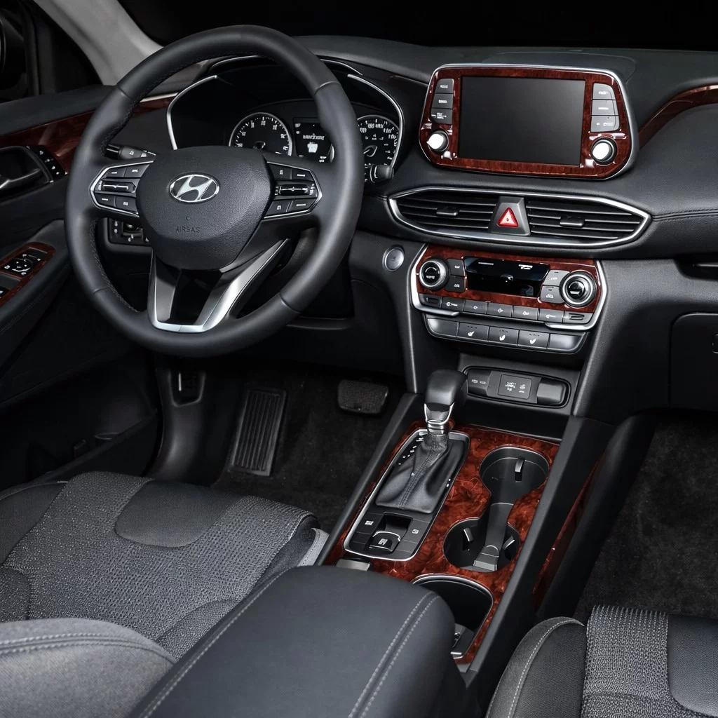 Hyundai Santa Fe 2019-2022 Mascherine sagomate per rivestimento cruscotti 31 Decori