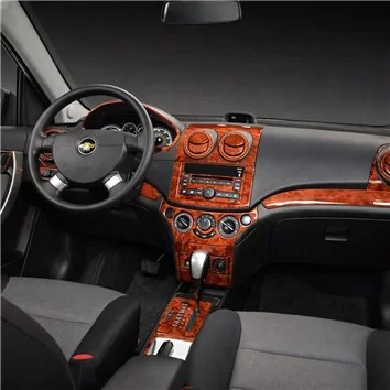 Chevrolet Aveo 02.2006 Mascherine sagomate per rivestimento cruscotti 21-Decori